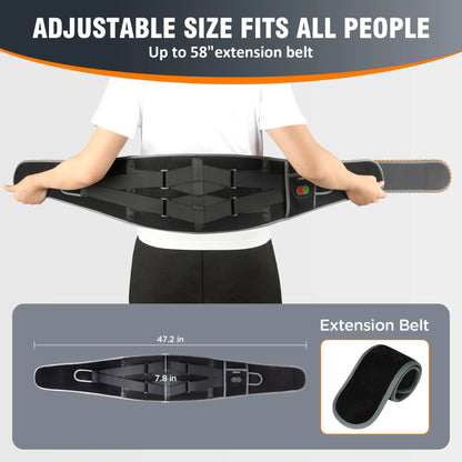 Cordless Heating Pad for Back Pain Relief,  Battery Power Waist Belt with Massage