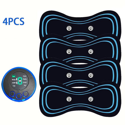 Electric Neck Massager with Adjustable Cervical Mini Massager, 4-Piece Replacement Patch Suitable for Full Body Massage