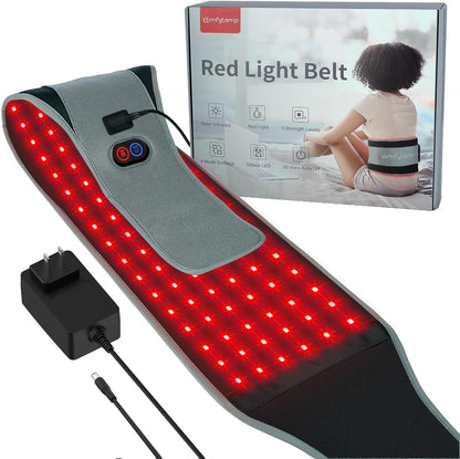 Red Light Therapy Belt with 126 Leds, FSA Eligible HSA Infrared Red Light Therapy for Body, 660Nm & 850Nm, 22W Light Wrap with Timer for Back Waist Belly Joint Muscle Pain Relief(Corded)
